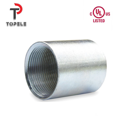 Zinc Coating Galvanized Steel IMC Threaded Conduit Coupling 1/2" sampai 4"