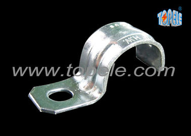 Zinc Plated Steel IMC Fittings Pipe Clamp One Hole Strap
