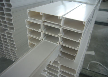 White Grey PVC Electrical Cable Tray Lvd Untuk Wiring Wire Duct