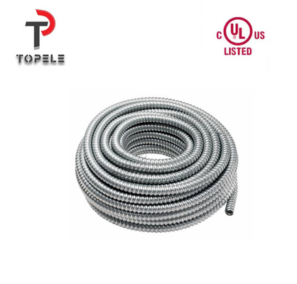 UL Standar Galvanis Baja Fleksibel Saluran Listrik 1/2 " - 4'