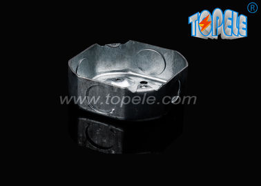 Fittings saluran listrik terdaftar Galvanis Baja Oktagon Metallic Outlet