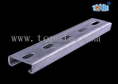 Hitam HDG Slotted Plain Strut Unistrut Saluran Untuk Mendukung Saluran 41X 41MM