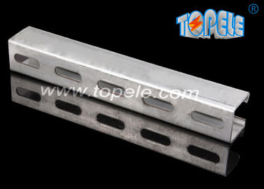 Hitam HDG Slotted Plain Strut Unistrut Saluran Untuk Mendukung Saluran 41X 41MM