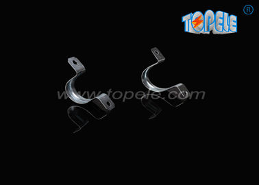 Galvanized Steel EMT Conduit Strap/Plain Saddle Strap Two Holes/Zinc Plated EMT Conduit Fittings