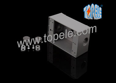 Kotak listrik tahan cuaca 3 lubang satu Gang Outlet Fitting Aksesoris
