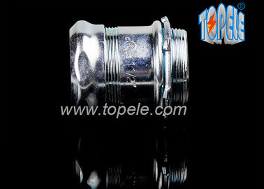 EMT Saluran Dan Fittings Steel Kompresi Konektor UL Terdaftar 1 / 2 " Untuk 4"