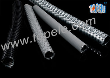 Listrik Galvanis Baja PVC Fleksibel Saluran Dan Fittings Abu-abu