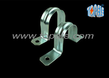 UL Standar 1/2 &quot; - 4 &quot; Pra - Galvanized Dua Lubang Tali Untuk EMT Saluran
