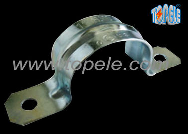 UL Standar 1/2 &quot; - 4 &quot; Pra - Galvanized Dua Lubang Tali Untuk EMT Saluran