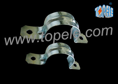 UL Standar 1/2 &quot; - 4 &quot; Pra - Galvanized Dua Lubang Tali Untuk EMT Saluran