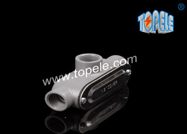 Aluminium bergaris badan pipa kaku dengan tutup die cast / tutup dan gasket -1/2&quot;-4&quot; bubuk dilapisi