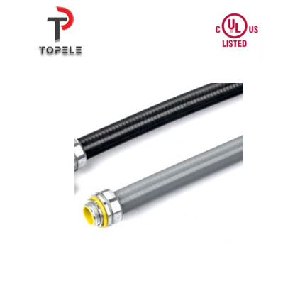 3/8  Fleksibel saluran konektor tahan air Cairan ketat Pvc dilapisi