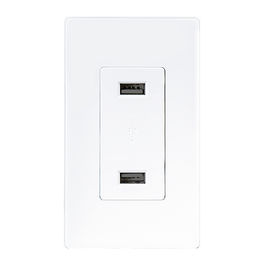 LD-U001 4.2A Smart High Speed USB Charger Outlet, 2 port USB dengan 2 wall plate