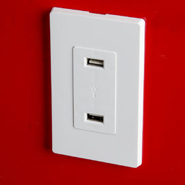 LD-U001 4.2A Smart High Speed USB Charger Outlet, 2 port USB dengan 2 wall plate