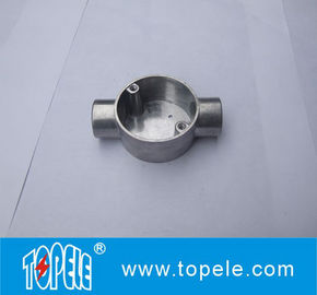 TOPELE 20mm / 25mm BS4568 / BS31 Listrik Dua Cara Lingkar Lingkaran Aluminium Junction Box, Fittings Saluran Listrik