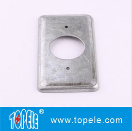 TOPELE 20C3 Lempeng baja tegak lurus 4 &quot;* 2&quot;, dengan 1/2 &quot;knockout