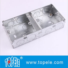 BS4662 GI Switch Satu Gang / Dua Gang Kotak Listrik Dan Penutup, Kotak Saluran GI