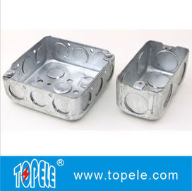 4&quot; 1-1/2&quot; Deep Steel Square/Rectangular Conduit Outlet Junction Box, Kotak Listrik dan Penutup