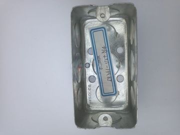 TOPELE 4 ′′ X 2 ′′, 1 - 1/2 'Deep Single Gang Wiring Handy Box, Enam 1/2 &quot;Knockouts