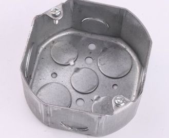TOPELE 54171, 4 ̊ Baja Oktagon Kotak Saluran Listrik Galvanis, 2-1/8 &quot;Luar, 1/2 inci Knockou