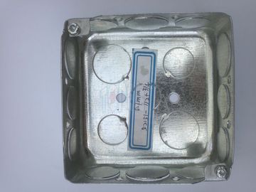 TOPELE 4 ′′ Galvanized Steel Square Electrical Conduit Metal Box, 52151-1/2&quot;&amp;3/4&quot;