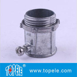 3/4 "Zinc / Aluminium Set Sekrup Konektor UL Terdaftar EMT Saluran Dan Fitting