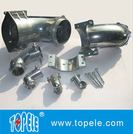 Saluran lurus / 90 derajat Fleksibel dan Fittings Konektor Metal Zinc Squeeze Angle