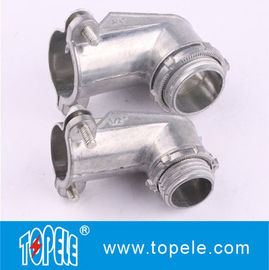 Saluran lurus / 90 derajat Fleksibel dan Fittings Konektor Metal Zinc Squeeze Angle