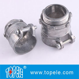 Zinc Die-casting Fleksibel Saluran Dan Fittings Fleksibel Logam lurus Squeeze Konektor