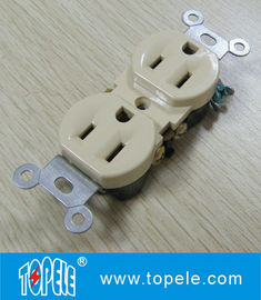 Panel persegi GFCI wadah Tembaga / Bulat Aluminium Aloy POP Up Tipe Socket Lantai