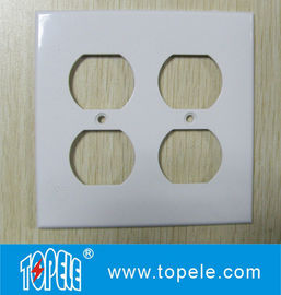 Satu Gang / Dua Gang Plastik Dekoratif Duplex GFCI Receptacles Wallplate