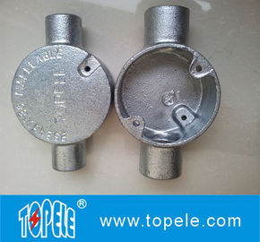 BS4568 Kotak sambungan listrik melingkar besi / aluminium dua arah - melalui jalan