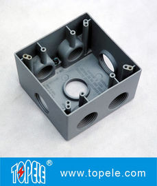 Powder Coated 3 Lubang Dua Gang Weatherproof Kotak Listrik