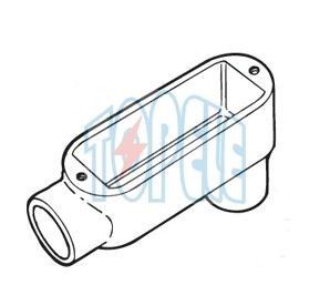 Power Coated Rigid Aluminium Conduit Body Gaya LB