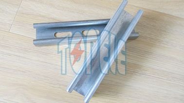 Saluran biasa41x25mm, 41x35mm Pre-galvanis Perforated Plain / Slotted Strut Channel Saluran Unistrut Baja