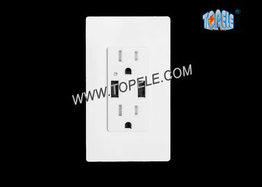 Smart High Speed USB Charger 15A Tamper - Resistant Outlet Hanya digunakan di dalam ruangan
