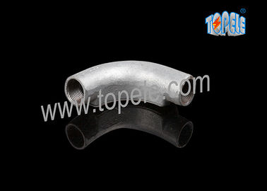 20MM 3 / 4 ′′, 1 ′′ BS4568 GI Iron Elbow Malleable Iron Circular Junction Box dengan Lubang Tapped