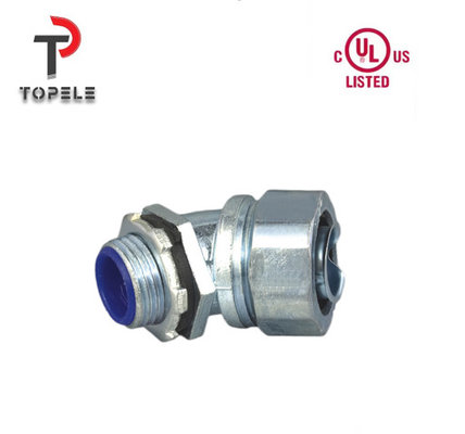 Zinc Liquid Fittings Flexible Fittings Connector Angle 45 Degree NPT UL Daftar DNJ