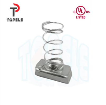 Saluran Logam Stainless Steel Long Spring Nut Hot DIP Galvanized Electroplate