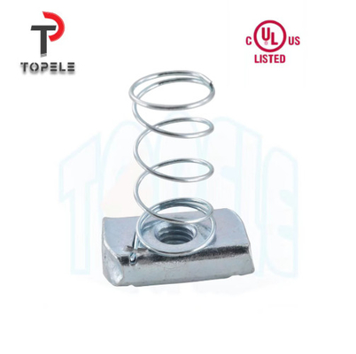 Saluran Logam Stainless Steel Long Spring Nut Hot DIP Galvanized Electroplate