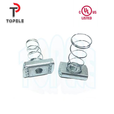Saluran Logam Stainless Steel Long Spring Nut Hot DIP Galvanized Electroplate