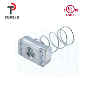 Hot DIP Galvanized Electroplate Stainless Steel Long Spring Nut M6 M8