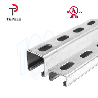 Hot DIP Galvanis Polos / Slotted Strut Channel Unistrut 41X41X2.5mm