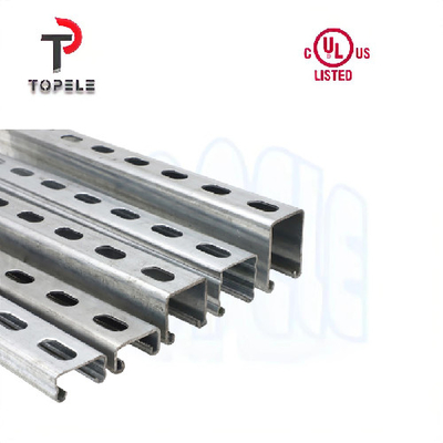 Hot DIP Galvanis Polos / Slotted Strut Channel Unistrut 41X41X2.5mm