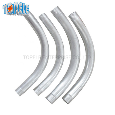 Saluran Kaku 90 Derajat Siku IEC61386 20mm-110mm Hot DIP Galvanis