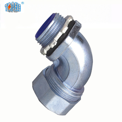 Liquid Tight Quincunx Head Zinc Konektor Sudut 90 Derajat Standar IEC