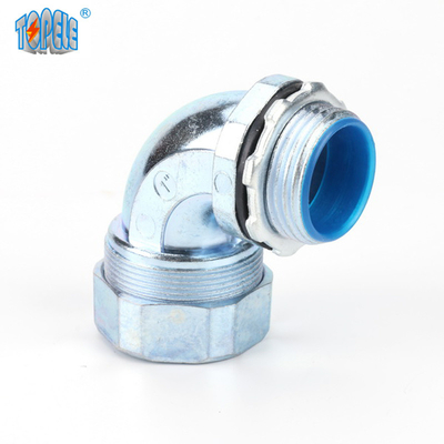 Liquid Tight Quincunx Head Zinc Konektor Sudut 90 Derajat Standar IEC