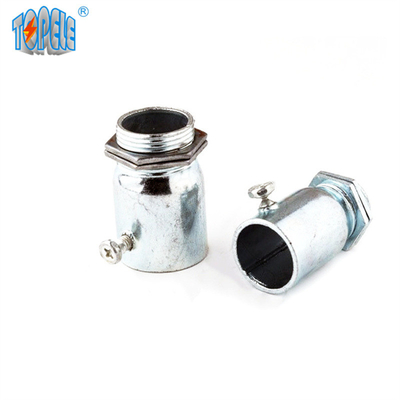 IEC 61386 Acero Terminal EMT Connector Electro Galvanis