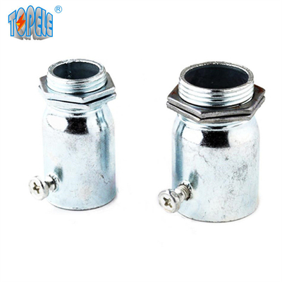 IEC 61386 Acero Terminal EMT Connector Electro Galvanis
