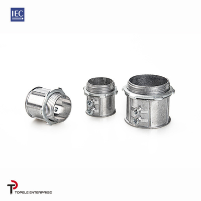 IEC 61386 20-25mm Set Konektor Sekrup Jenis Seng Die Cast Topele